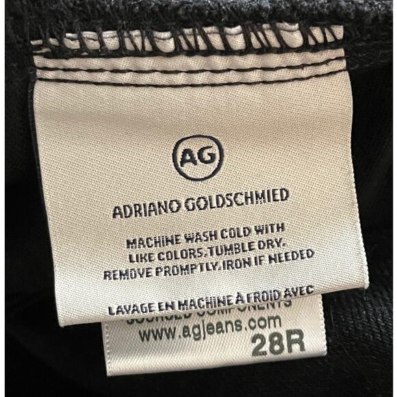 AG Adriano Goldschmied jeans Isabelle X high rise straight crop size 28 - Picture 6 of 6